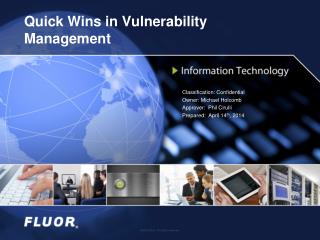 Quick Wins in Vulnerability Management