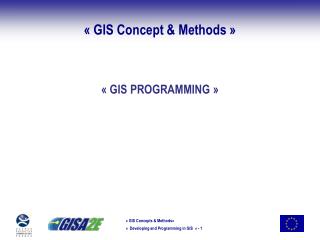 « GIS Concept &amp; Methods »