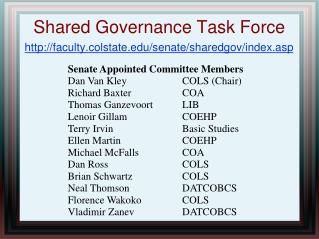 Shared Governance Task Force
