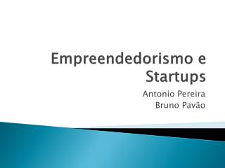 Empreendedorismo e Startups