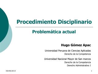 Procedimiento Disciplinario