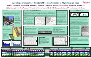 Applying a process-based model of tree-ring formation to high elevation trees