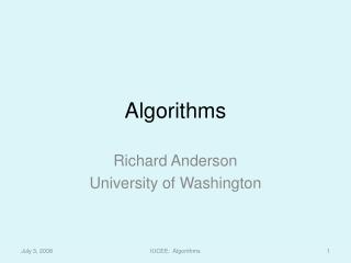 Algorithms