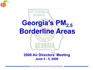 Georgia’s PM 2.5 Borderline Areas