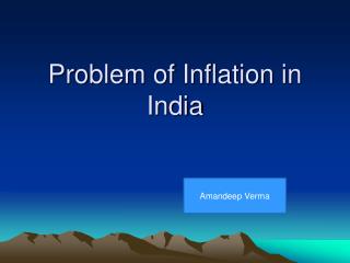 Problem of Inflation in India