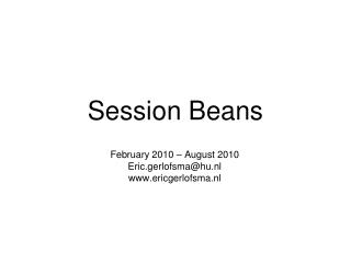 Session Beans