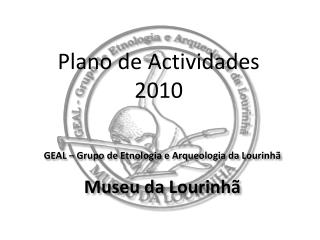 Plano de Actividades 2010