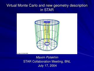 Virtual Monte Carlo and new geometry description in STAR