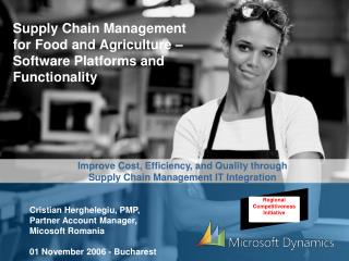 Supply Chain Management for Food and Agriculture – Software Platforms and Functionality