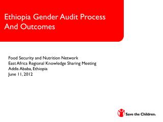 Ethiopia Gender Audit Process And Outcomes