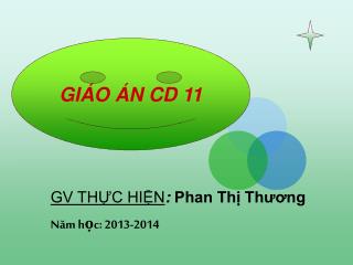 Giáo án CD 11
