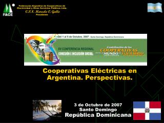 Cooperativas Eléctricas en Argentina. Perspectivas.