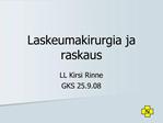 Laskeumakirurgia ja raskaus