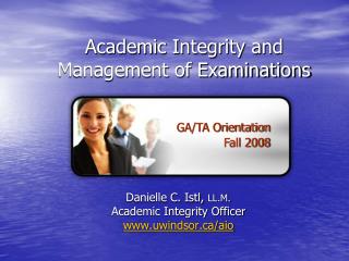 Academic Integrity and Management of Examinations