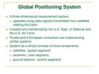 Global Positioning System