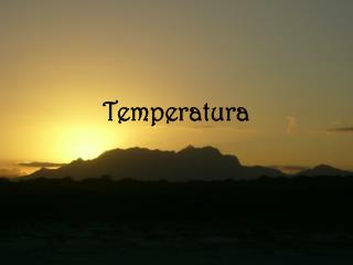 Temperatura