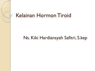 Kelainan Hormon Tiroid