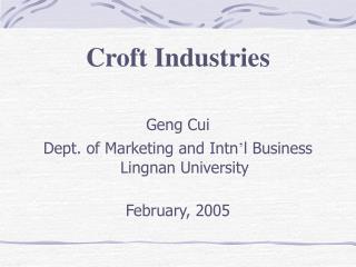 Croft Industries