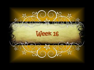 Week 16