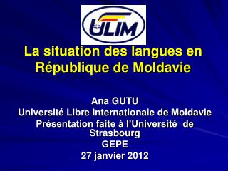 La situation des langues en République de Moldavie