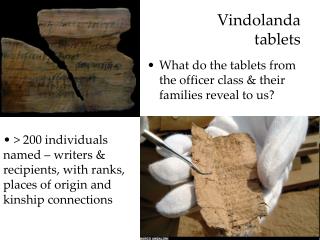 Vindolanda tablets