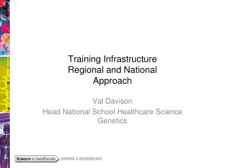 Training Infrastructure Regional and National Approach