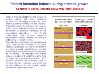 Formation of quantum dots on a nano-ribbon