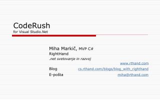 CodeRush for Visual Studio.Net
