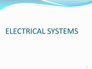 ELECTRICAL SYSTEMS