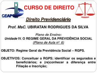 CURSO DE DIREITO