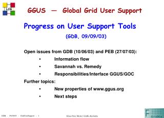 GGUS — Global Grid User Support