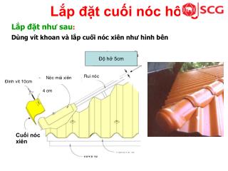 Lắp đặt cuối nóc hông