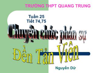 Tuần 25 Tiết 74,75
