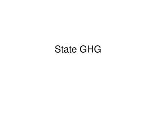 State GHG