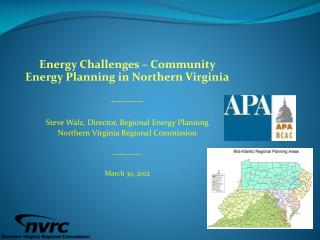 Energy Challenges – Community Energy Planning in Northern Virginia ----------