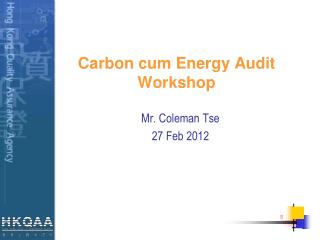 Carbon cum Energy Audit Workshop