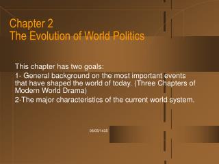 Chapter 2 The Evolution of World Politics