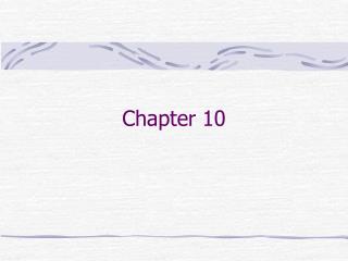 Chapter 10