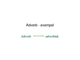 Adverb - exempel