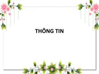 THÔNG TIN