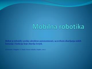 Mobilna robotika