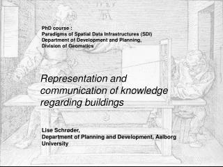 Representation and communication of knowledge regarding buildings