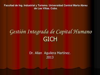 Gestión Integrada de Capital Humano GICH