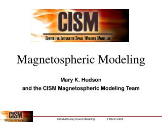 Magnetospheric Modeling