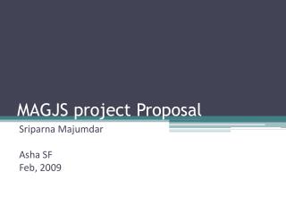 MAGJS project Proposal