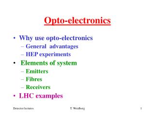 Opto-electronics