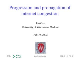 Progression and propagation of internet congestion