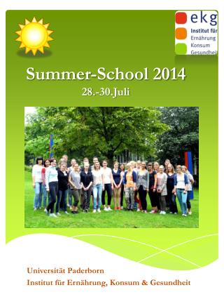 Summer-School 2014 28.-30.Juli