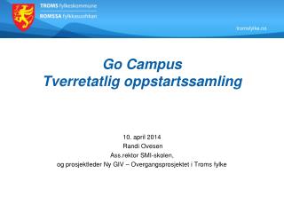 Go Campus Tverretatlig oppstartssamling