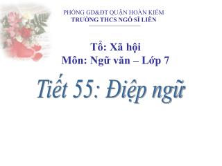 PHÒNG GD&amp;ĐT QUẬN HOÀN KIẾM TRƯỜNG THCS NGÔ SĨ LIÊN